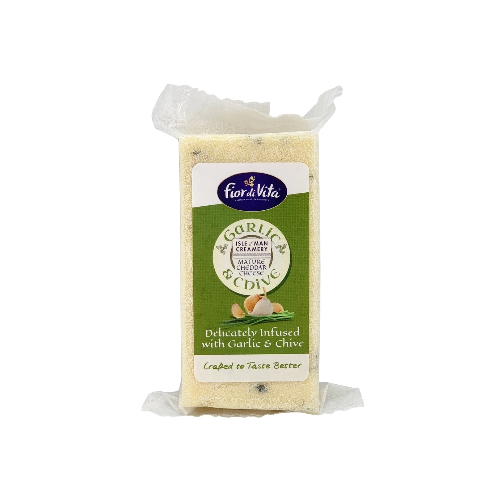 Isle Of Man Cheddar Garlic & Chive - 120g