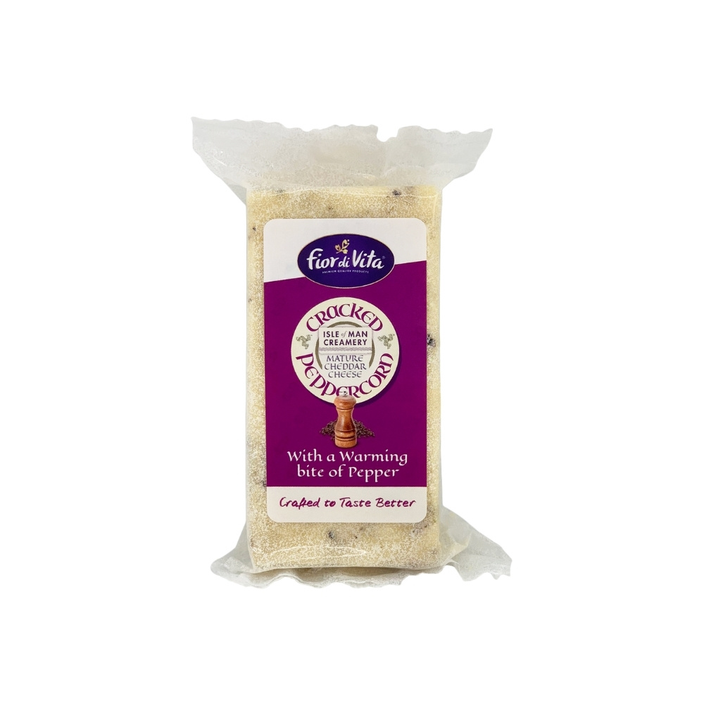 Isle of Man Cheddar Black Peppercorn - 120g