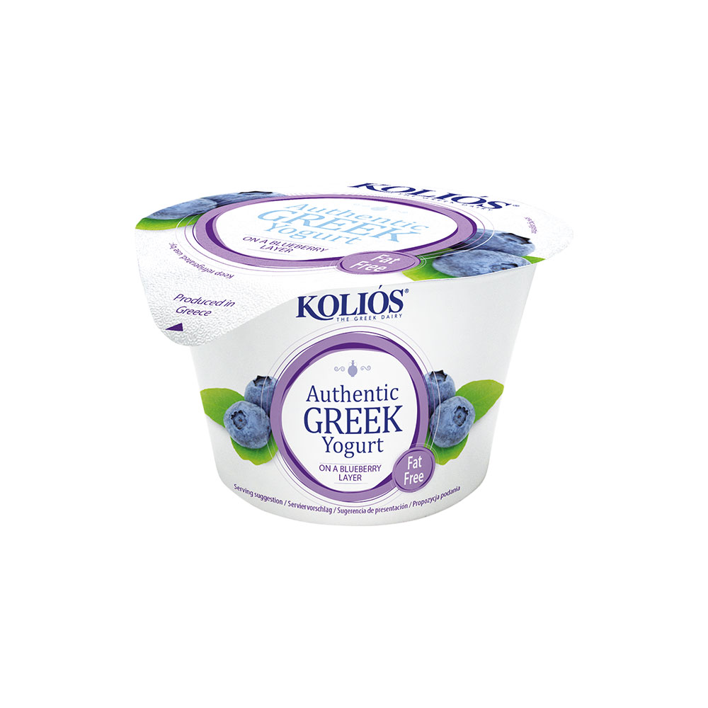 Image of Kolios Greek Yogurt 0% Blueberry &#8211; 150g