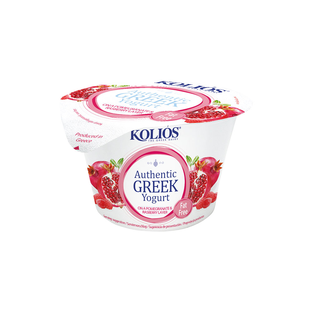 Image of Kolios Greek Yogurt 0% Pomegranate &amp; Raspberry &#8211; 150g