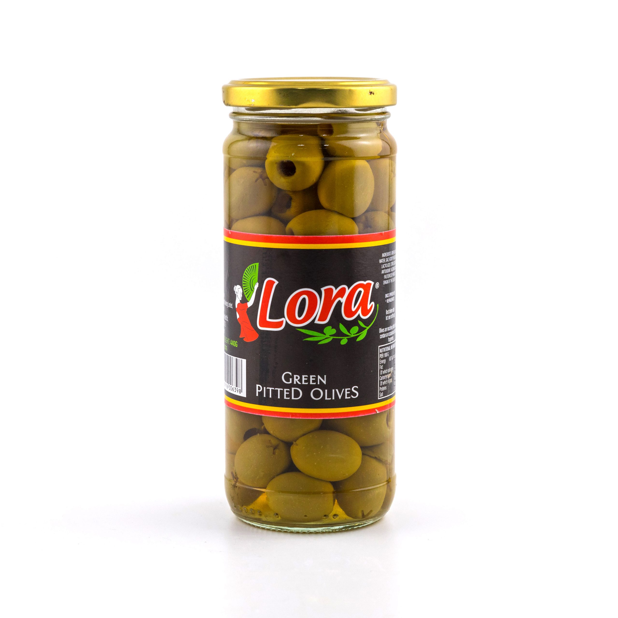 Image of Lora Pitted Green Olives &#8211; 440g