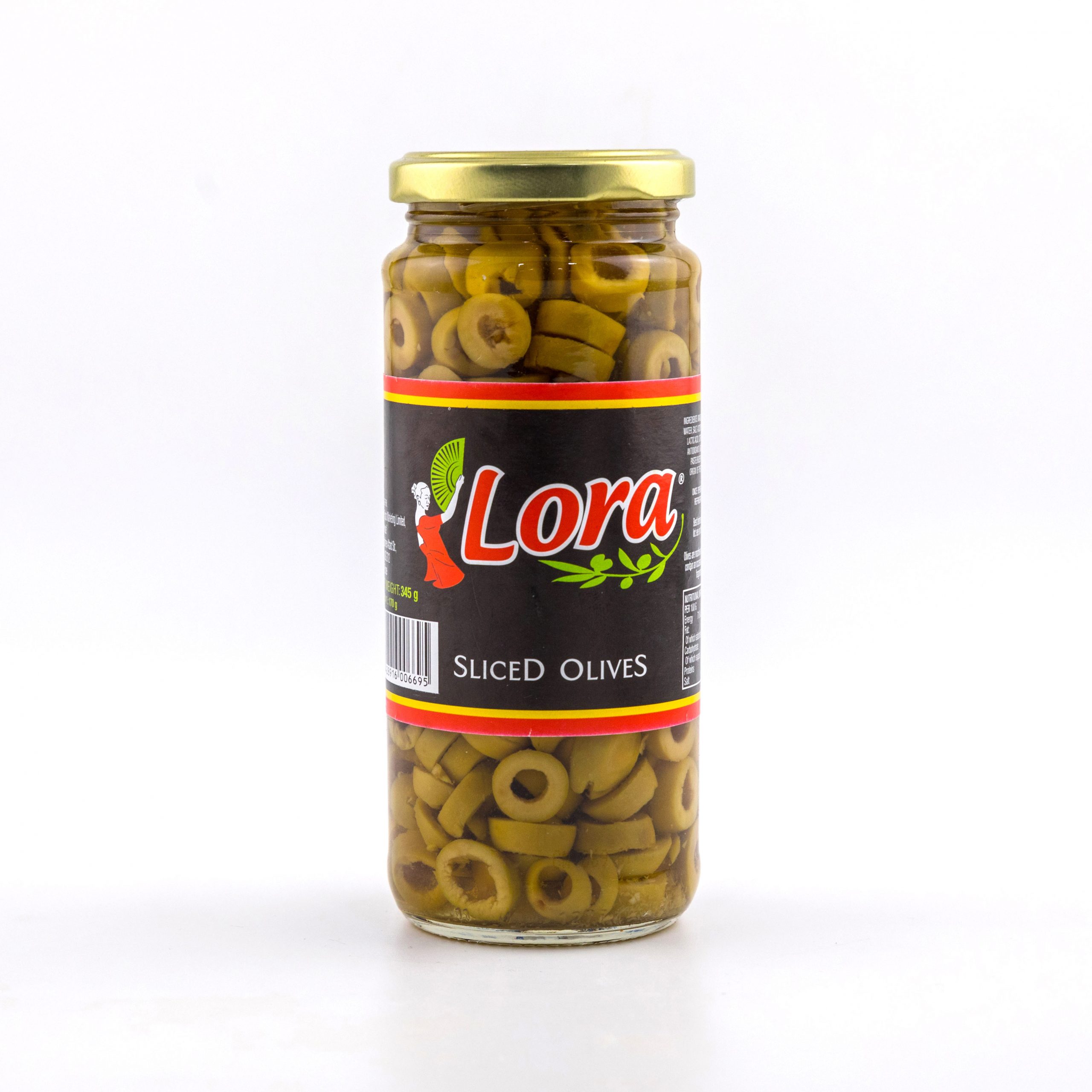 Image of Lora Sliced Green Olives &#8211; 345g