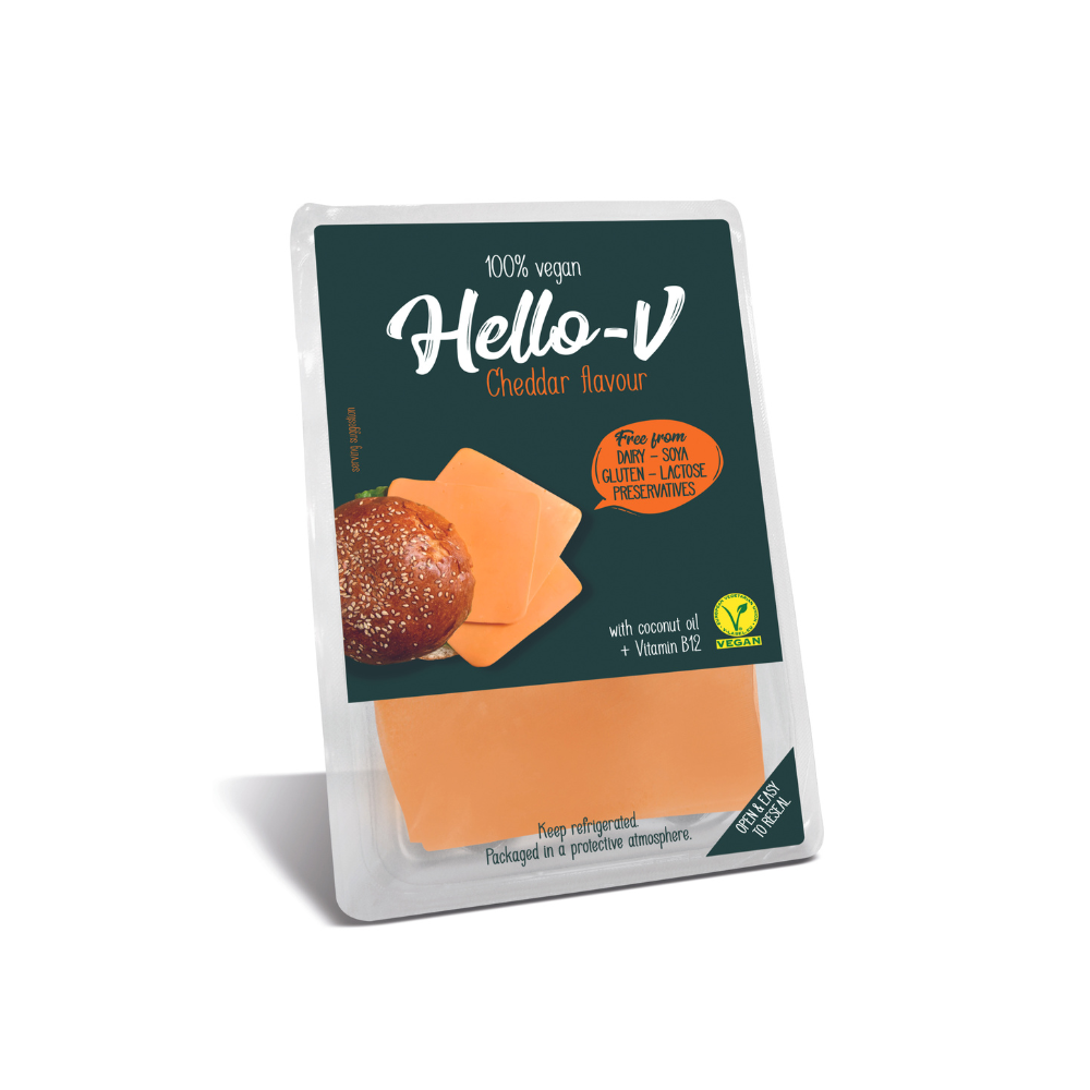 Image of Hello-V Cheddar Flavour Slices &#8211; 140g